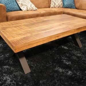 Salontafel Milaan Mango 130x70 cm U-poot