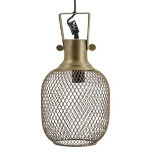 Hanglamp gaas goud 20x14x56
