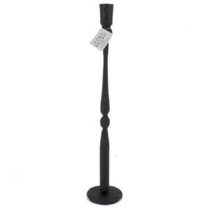 Kaarsenstandaard metaal zwart 44cm