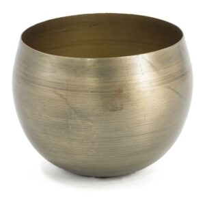 Metalen vaas goud 11cm