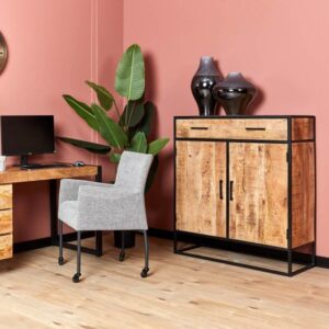Kabinet Denver mangohout naturel 100cm